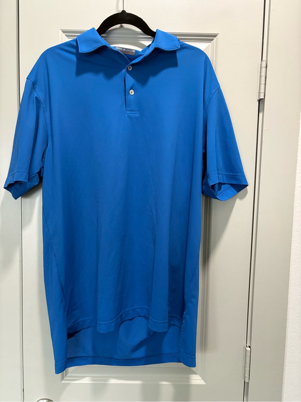 Peter Millar Bright Blue Short-Sleeve Polo